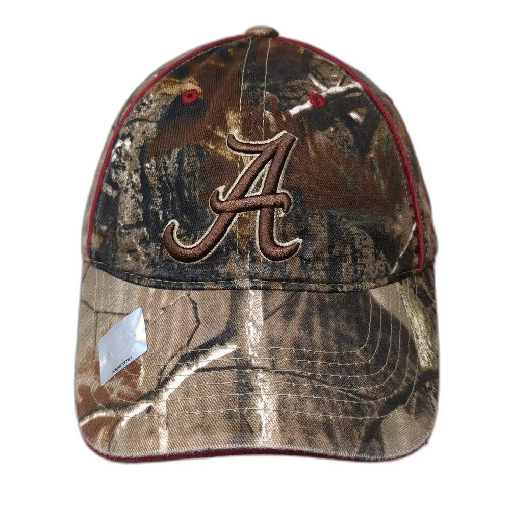 Alabama Crimson Tide NCAA Collegiate Headwear Cap Brown Red Camo OSFM Slideback